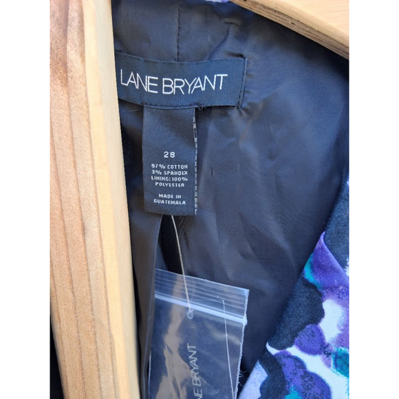 NWT🔥Lane Bryant Plus Size 28 Purple Floral Top with Belt - Picture 6 of 7